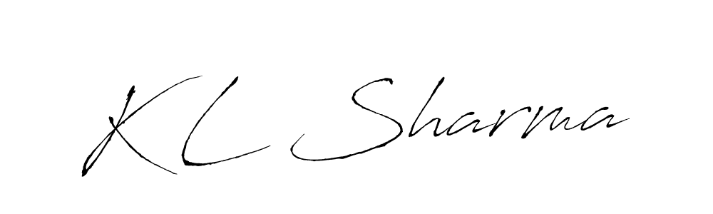 How to make K L Sharma name signature. Use Antro_Vectra style for creating short signs online. This is the latest handwritten sign. K L Sharma signature style 6 images and pictures png