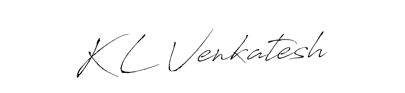 K L Venkatesh stylish signature style. Best Handwritten Sign (Antro_Vectra) for my name. Handwritten Signature Collection Ideas for my name K L Venkatesh. K L Venkatesh signature style 6 images and pictures png