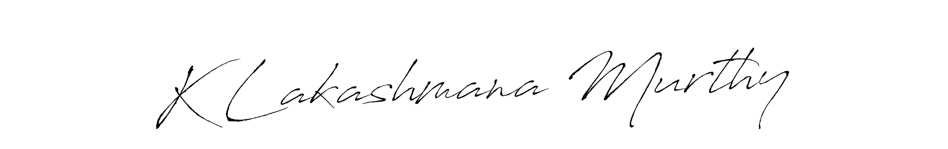 How to make K Lakashmana Murthy signature? Antro_Vectra is a professional autograph style. Create handwritten signature for K Lakashmana Murthy name. K Lakashmana Murthy signature style 6 images and pictures png