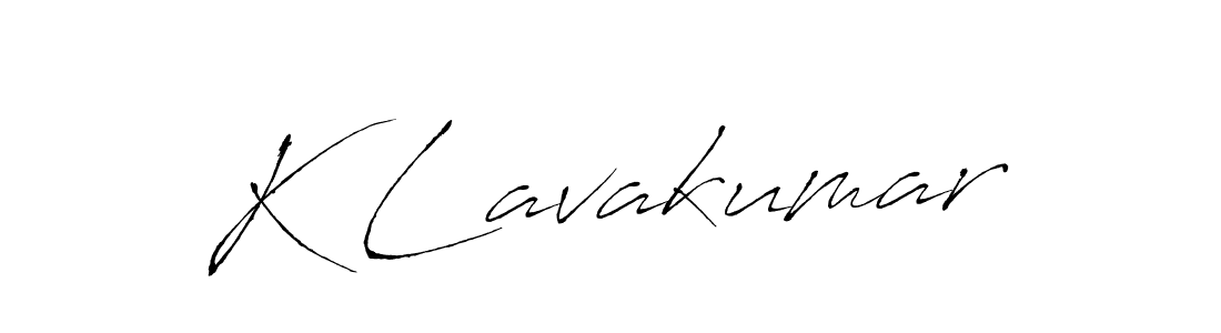 Create a beautiful signature design for name K Lavakumar. With this signature (Antro_Vectra) fonts, you can make a handwritten signature for free. K Lavakumar signature style 6 images and pictures png