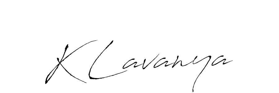 Also we have K Lavanya name is the best signature style. Create professional handwritten signature collection using Antro_Vectra autograph style. K Lavanya signature style 6 images and pictures png