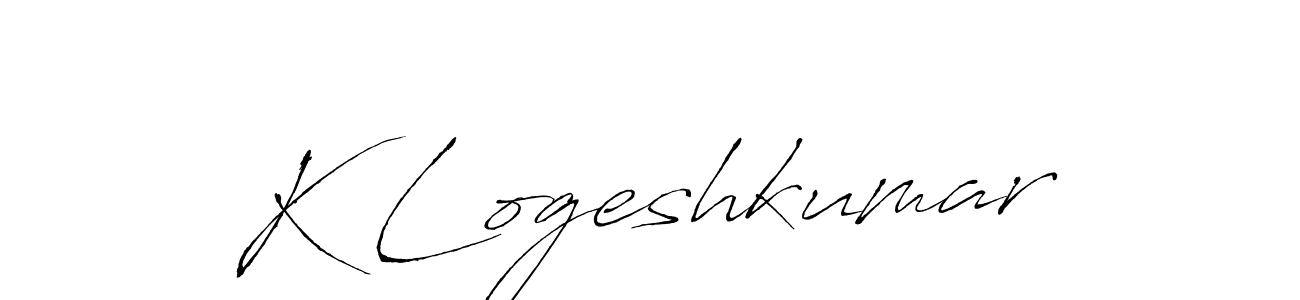 How to make K Logeshkumar signature? Antro_Vectra is a professional autograph style. Create handwritten signature for K Logeshkumar name. K Logeshkumar signature style 6 images and pictures png