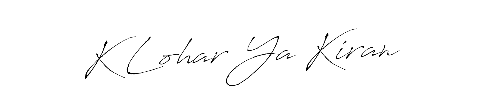 Make a beautiful signature design for name K Lohar Ya Kiran. Use this online signature maker to create a handwritten signature for free. K Lohar Ya Kiran signature style 6 images and pictures png