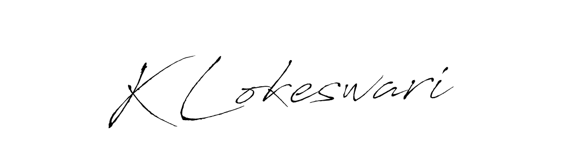 You should practise on your own different ways (Antro_Vectra) to write your name (K Lokeswari) in signature. don't let someone else do it for you. K Lokeswari signature style 6 images and pictures png