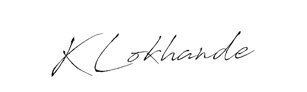 How to Draw K Lokhande signature style? Antro_Vectra is a latest design signature styles for name K Lokhande. K Lokhande signature style 6 images and pictures png