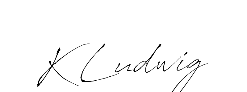 How to make K Ludwig name signature. Use Antro_Vectra style for creating short signs online. This is the latest handwritten sign. K Ludwig signature style 6 images and pictures png