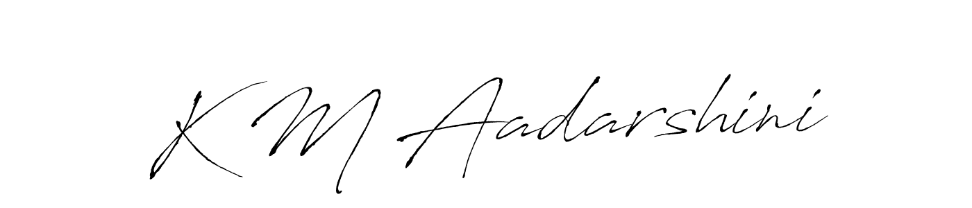 How to Draw K M Aadarshini signature style? Antro_Vectra is a latest design signature styles for name K M Aadarshini. K M Aadarshini signature style 6 images and pictures png
