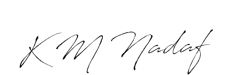Similarly Antro_Vectra is the best handwritten signature design. Signature creator online .You can use it as an online autograph creator for name K M Nadaf. K M Nadaf signature style 6 images and pictures png