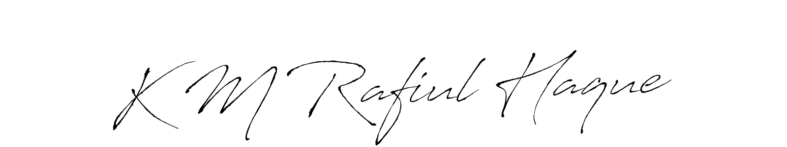 Make a short K M Rafiul Haque signature style. Manage your documents anywhere anytime using Antro_Vectra. Create and add eSignatures, submit forms, share and send files easily. K M Rafiul Haque signature style 6 images and pictures png