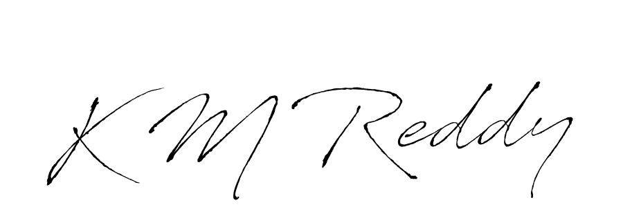 Design your own signature with our free online signature maker. With this signature software, you can create a handwritten (Antro_Vectra) signature for name K M Reddy. K M Reddy signature style 6 images and pictures png