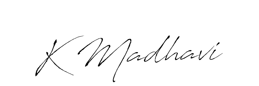 Also You can easily find your signature by using the search form. We will create K Madhavi name handwritten signature images for you free of cost using Antro_Vectra sign style. K Madhavi signature style 6 images and pictures png