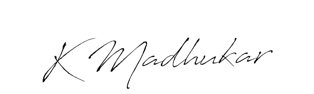 Antro_Vectra is a professional signature style that is perfect for those who want to add a touch of class to their signature. It is also a great choice for those who want to make their signature more unique. Get K Madhukar name to fancy signature for free. K Madhukar signature style 6 images and pictures png