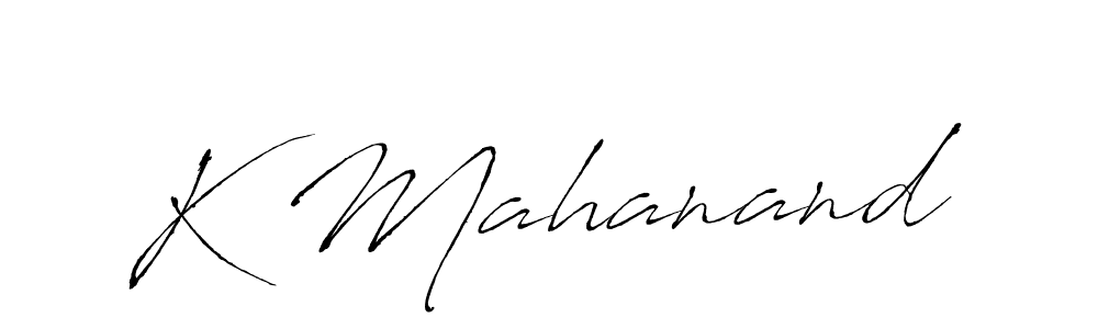 Antro_Vectra is a professional signature style that is perfect for those who want to add a touch of class to their signature. It is also a great choice for those who want to make their signature more unique. Get K Mahanand name to fancy signature for free. K Mahanand signature style 6 images and pictures png