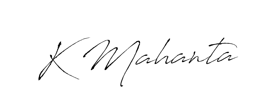 Once you've used our free online signature maker to create your best signature Antro_Vectra style, it's time to enjoy all of the benefits that K Mahanta name signing documents. K Mahanta signature style 6 images and pictures png