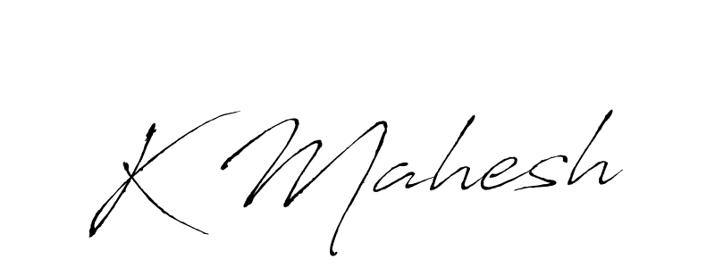 Use a signature maker to create a handwritten signature online. With this signature software, you can design (Antro_Vectra) your own signature for name K Mahesh. K Mahesh signature style 6 images and pictures png