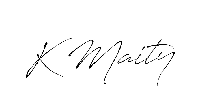 Use a signature maker to create a handwritten signature online. With this signature software, you can design (Antro_Vectra) your own signature for name K Maity. K Maity signature style 6 images and pictures png