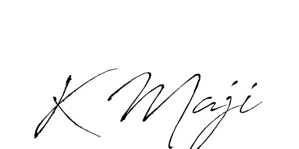 Also we have K Maji name is the best signature style. Create professional handwritten signature collection using Antro_Vectra autograph style. K Maji signature style 6 images and pictures png