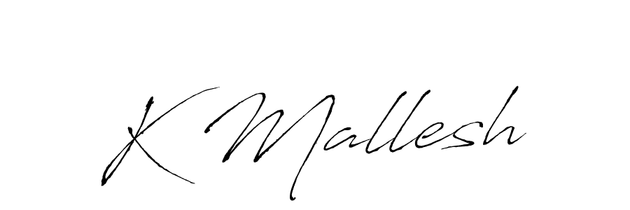 Antro_Vectra is a professional signature style that is perfect for those who want to add a touch of class to their signature. It is also a great choice for those who want to make their signature more unique. Get K Mallesh name to fancy signature for free. K Mallesh signature style 6 images and pictures png