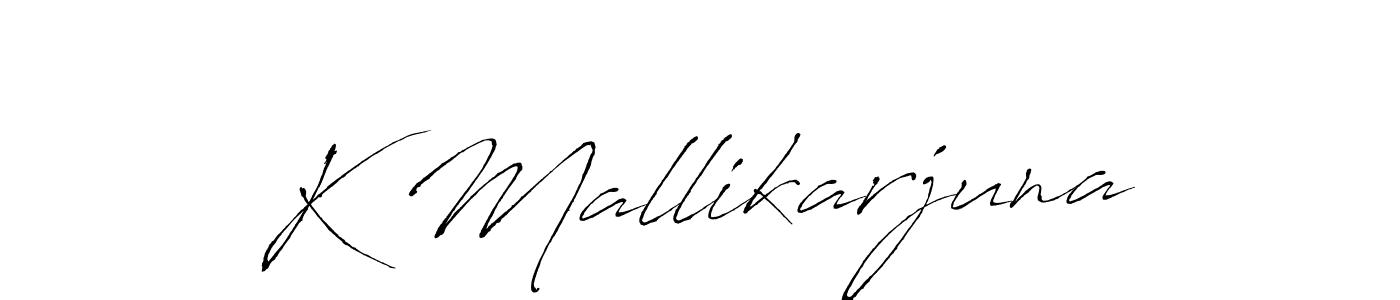 How to make K Mallikarjuna signature? Antro_Vectra is a professional autograph style. Create handwritten signature for K Mallikarjuna name. K Mallikarjuna signature style 6 images and pictures png