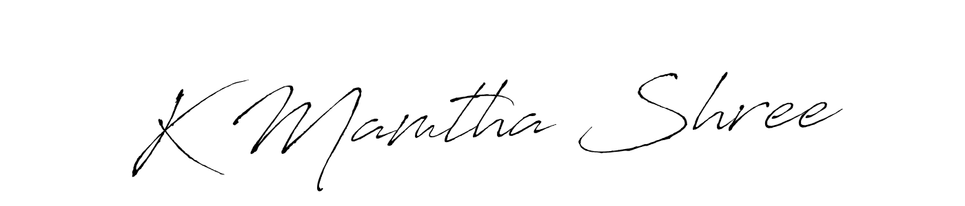 if you are searching for the best signature style for your name K Mamtha Shree. so please give up your signature search. here we have designed multiple signature styles  using Antro_Vectra. K Mamtha Shree signature style 6 images and pictures png