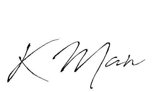 Antro_Vectra is a professional signature style that is perfect for those who want to add a touch of class to their signature. It is also a great choice for those who want to make their signature more unique. Get K Man name to fancy signature for free. K Man signature style 6 images and pictures png