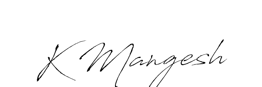 Use a signature maker to create a handwritten signature online. With this signature software, you can design (Antro_Vectra) your own signature for name K Mangesh. K Mangesh signature style 6 images and pictures png
