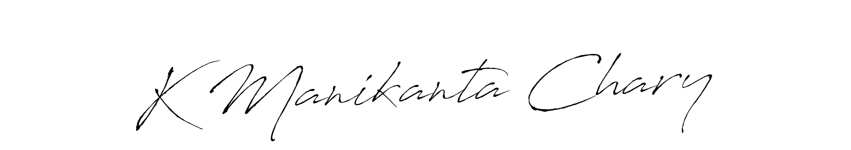 Use a signature maker to create a handwritten signature online. With this signature software, you can design (Antro_Vectra) your own signature for name K Manikanta Chary. K Manikanta Chary signature style 6 images and pictures png