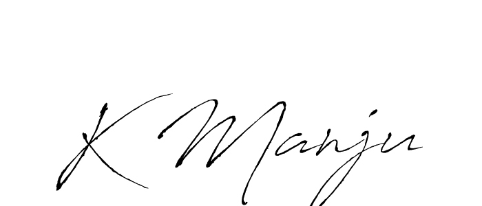 How to Draw K Manju signature style? Antro_Vectra is a latest design signature styles for name K Manju. K Manju signature style 6 images and pictures png