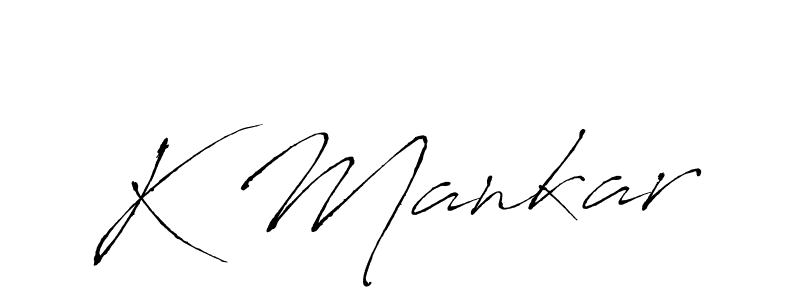 Antro_Vectra is a professional signature style that is perfect for those who want to add a touch of class to their signature. It is also a great choice for those who want to make their signature more unique. Get K Mankar name to fancy signature for free. K Mankar signature style 6 images and pictures png