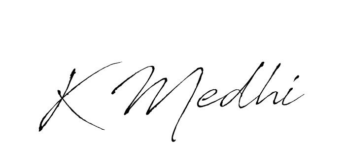 Once you've used our free online signature maker to create your best signature Antro_Vectra style, it's time to enjoy all of the benefits that K Medhi name signing documents. K Medhi signature style 6 images and pictures png