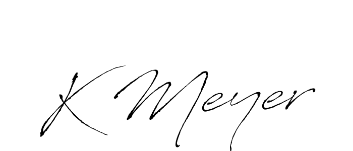 Antro_Vectra is a professional signature style that is perfect for those who want to add a touch of class to their signature. It is also a great choice for those who want to make their signature more unique. Get K Meyer name to fancy signature for free. K Meyer signature style 6 images and pictures png