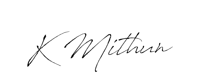 You can use this online signature creator to create a handwritten signature for the name K Mithun. This is the best online autograph maker. K Mithun signature style 6 images and pictures png