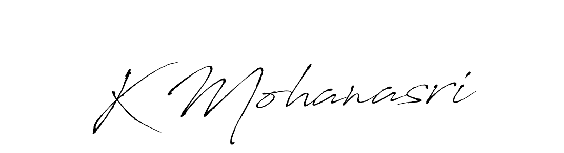 Also we have K Mohanasri name is the best signature style. Create professional handwritten signature collection using Antro_Vectra autograph style. K Mohanasri signature style 6 images and pictures png