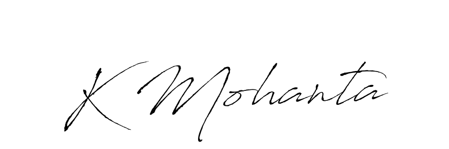 How to Draw K Mohanta signature style? Antro_Vectra is a latest design signature styles for name K Mohanta. K Mohanta signature style 6 images and pictures png