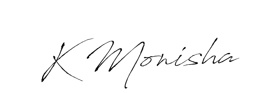 Once you've used our free online signature maker to create your best signature Antro_Vectra style, it's time to enjoy all of the benefits that K Monisha name signing documents. K Monisha signature style 6 images and pictures png