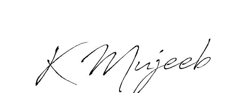 Make a beautiful signature design for name K Mujeeb. Use this online signature maker to create a handwritten signature for free. K Mujeeb signature style 6 images and pictures png