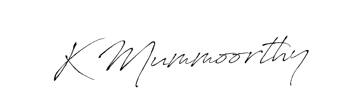 if you are searching for the best signature style for your name K Mummoorthy. so please give up your signature search. here we have designed multiple signature styles  using Antro_Vectra. K Mummoorthy signature style 6 images and pictures png