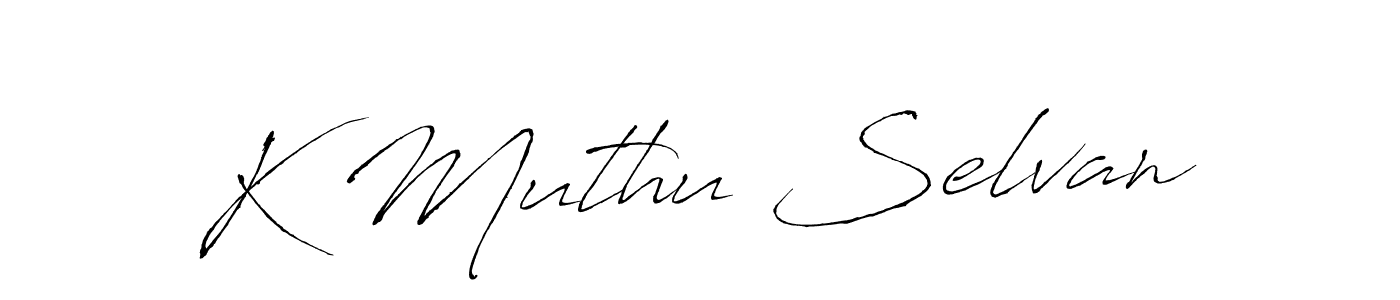 Once you've used our free online signature maker to create your best signature Antro_Vectra style, it's time to enjoy all of the benefits that K Muthu Selvan name signing documents. K Muthu Selvan signature style 6 images and pictures png