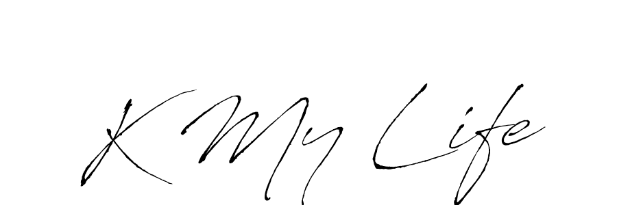 Antro_Vectra is a professional signature style that is perfect for those who want to add a touch of class to their signature. It is also a great choice for those who want to make their signature more unique. Get K My Life name to fancy signature for free. K My Life signature style 6 images and pictures png