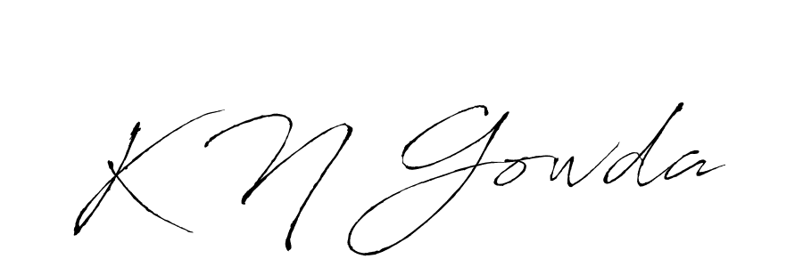 You should practise on your own different ways (Antro_Vectra) to write your name (K N Gowda) in signature. don't let someone else do it for you. K N Gowda signature style 6 images and pictures png