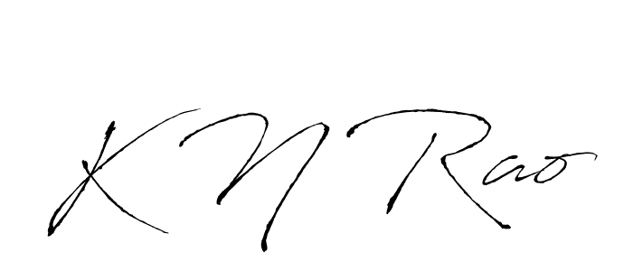 How to make K N Rao name signature. Use Antro_Vectra style for creating short signs online. This is the latest handwritten sign. K N Rao signature style 6 images and pictures png