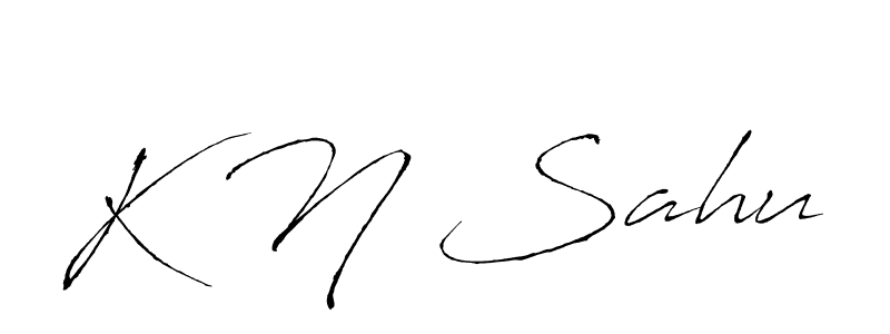 Also we have K N Sahu name is the best signature style. Create professional handwritten signature collection using Antro_Vectra autograph style. K N Sahu signature style 6 images and pictures png