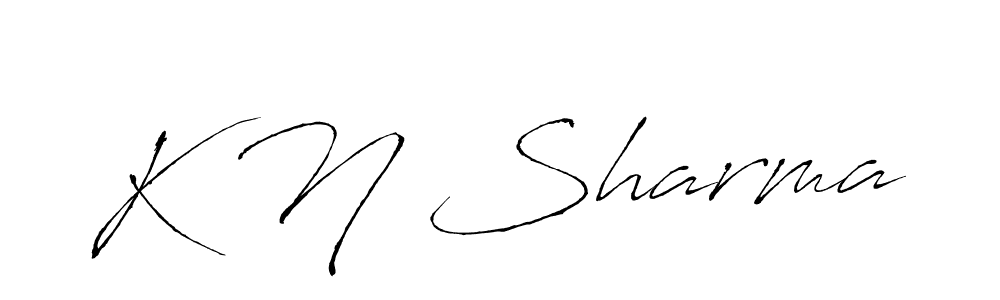 You should practise on your own different ways (Antro_Vectra) to write your name (K N Sharma) in signature. don't let someone else do it for you. K N Sharma signature style 6 images and pictures png