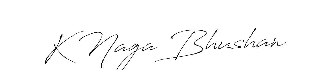How to make K Naga Bhushan signature? Antro_Vectra is a professional autograph style. Create handwritten signature for K Naga Bhushan name. K Naga Bhushan signature style 6 images and pictures png