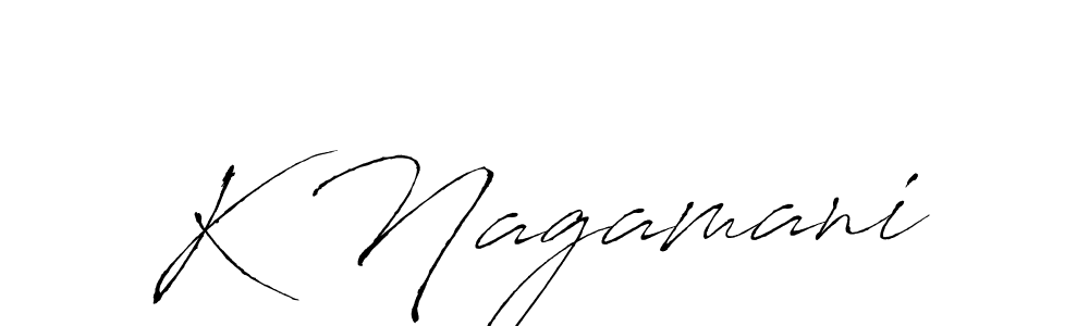 How to make K Nagamani signature? Antro_Vectra is a professional autograph style. Create handwritten signature for K Nagamani name. K Nagamani signature style 6 images and pictures png