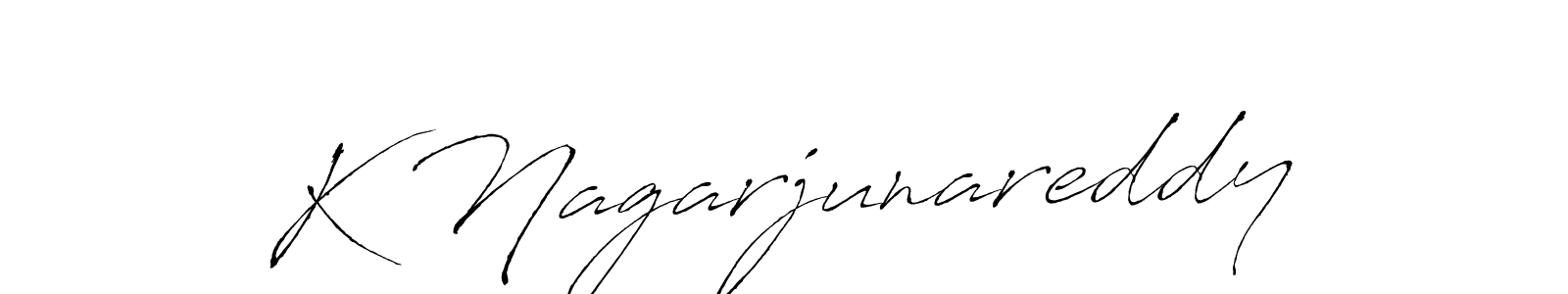 The best way (Antro_Vectra) to make a short signature is to pick only two or three words in your name. The name K Nagarjunareddy include a total of six letters. For converting this name. K Nagarjunareddy signature style 6 images and pictures png