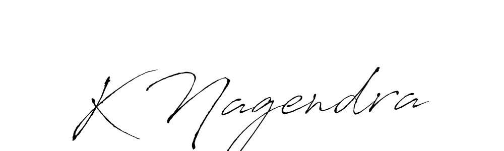 How to make K Nagendra name signature. Use Antro_Vectra style for creating short signs online. This is the latest handwritten sign. K Nagendra signature style 6 images and pictures png