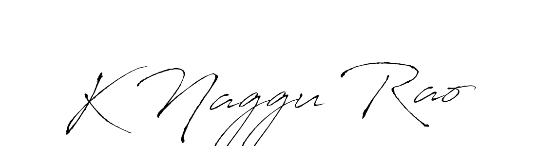 Antro_Vectra is a professional signature style that is perfect for those who want to add a touch of class to their signature. It is also a great choice for those who want to make their signature more unique. Get K Naggu Rao name to fancy signature for free. K Naggu Rao signature style 6 images and pictures png