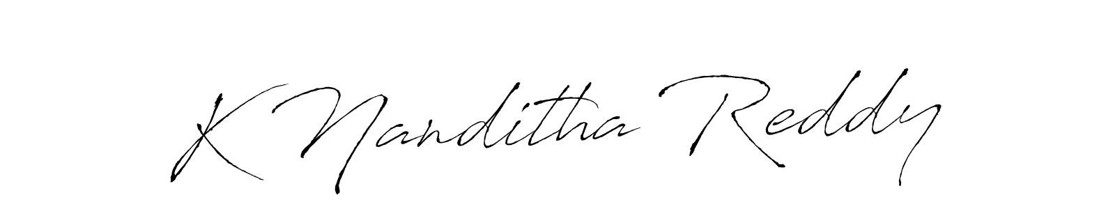 Also You can easily find your signature by using the search form. We will create K Nanditha Reddy name handwritten signature images for you free of cost using Antro_Vectra sign style. K Nanditha Reddy signature style 6 images and pictures png