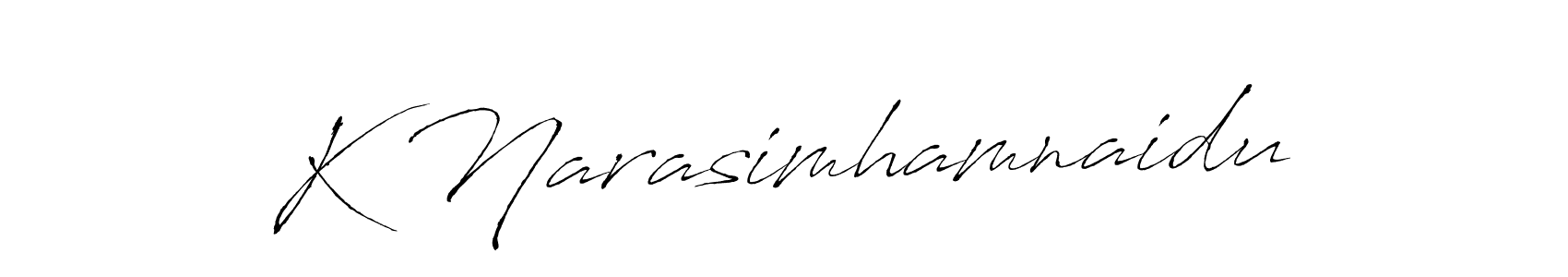 K Narasimhamnaidu stylish signature style. Best Handwritten Sign (Antro_Vectra) for my name. Handwritten Signature Collection Ideas for my name K Narasimhamnaidu. K Narasimhamnaidu signature style 6 images and pictures png